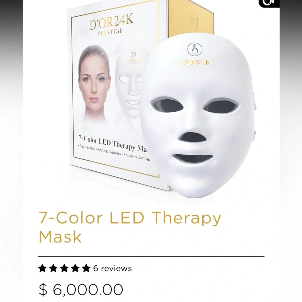 7-Color LED Therapy Mask D’OR24K